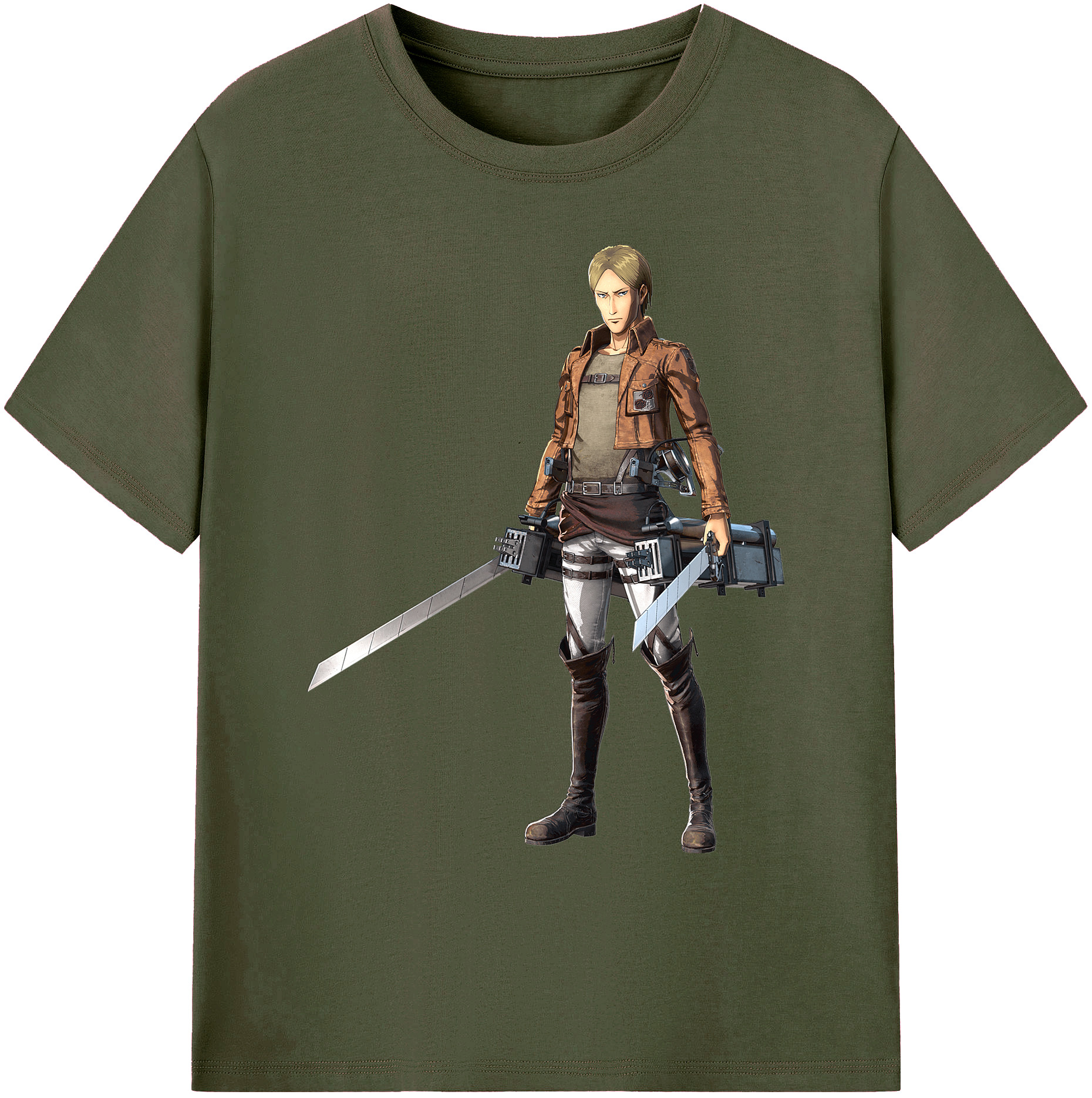 （画像用） 進撃の巨人 Attack on Titan 綿100％ メンズ半袖Tシャツ｜肌触りやわらか＆通気性